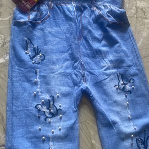 Denim Look Legging Free Size