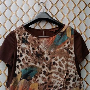 New Brown Art Top