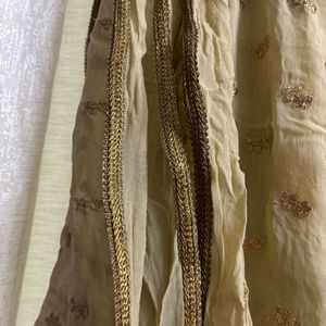 Beige Festive Dupatta