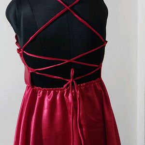 Hot Red Party Dress Size 28 To 39