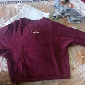 Maroon Sweatshirt For Women & Girls