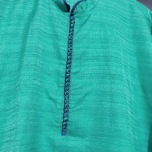 Sea Green Kurta Pajami Set For Boy Or Men 46 Chest