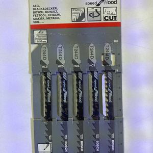 Bosch T244D Jigsaw Blades 5pcs WoodMetal,