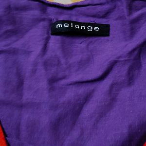 Melange Sleeveless Wrap Around Crop Top