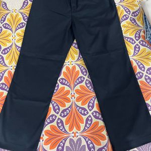 Straight Fit Mid Rise Wrinkle Free Pants