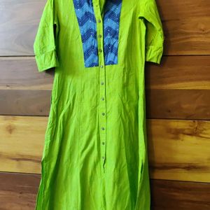 Beautiful Green Cotton Kurta