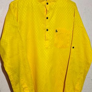 Totally New Shining Yellow Kurta Shirt