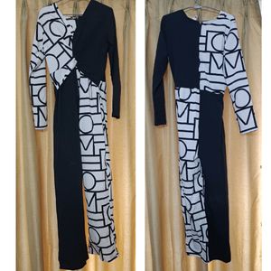 Black & White Premium Jumpsuit (Size Xs-S)