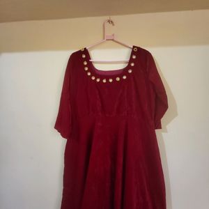 Velvet Anarkali Top