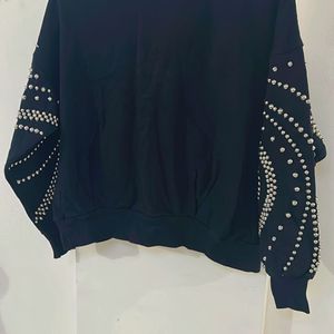 Studded Black Sweatshirt