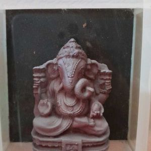 Beautiful Ganesha Idol In Glass Box