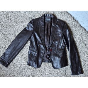 Sheepskin Leather Blazer