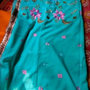 Blue Saree