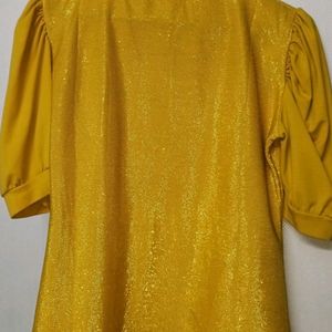 Mustard Shiny Top