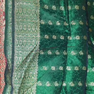 Green Banarasi Saree