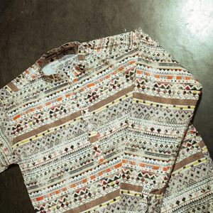 Mens Kurta L Size Multi Colour