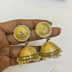 Golden Peach Earrings