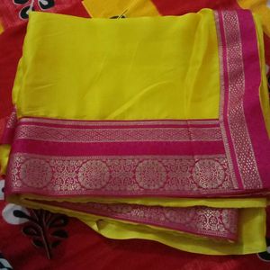 Beautiful Yellow Saree