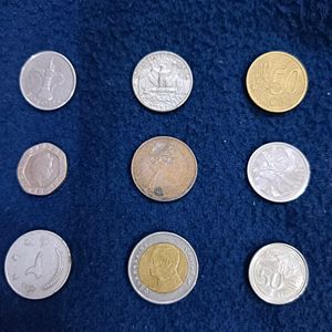 Mix Countries Foreigner Coins