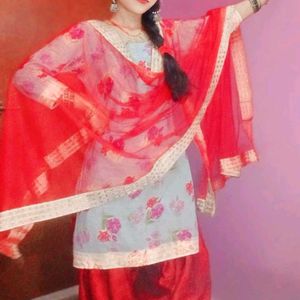 Patiyala Suit With Dupatta