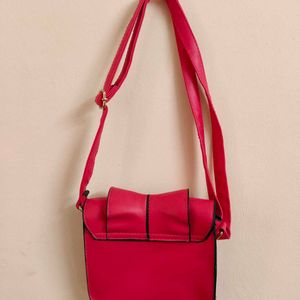 Sling Bag Rose Colour For Women.