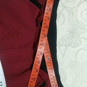 Maroon Pants With Fleece Inside