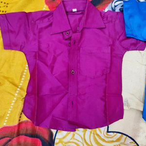 Kids Silk Shirt Ethnic Wear