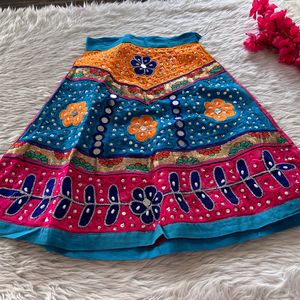 Multicoloured  Girls Ethnic Dress