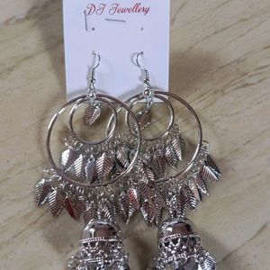 Silver Big Size Earrings