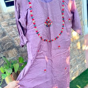 Hand Embroidered Kurti