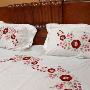 Beautiful Full Hand Embroidered New Bedsheet