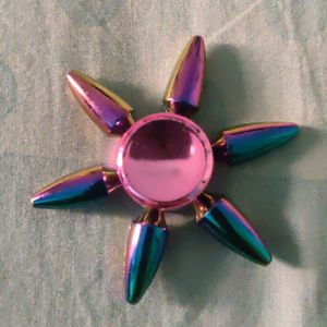 Rainbow Colour Metal Fidget Spinner