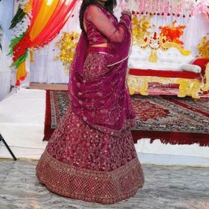 Lehenga Wine Colour