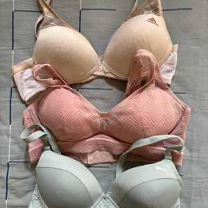 Set Of 3 Branded Bras