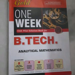 Analytical Mathematics Engineering First Yr Book