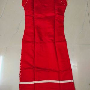 Golden Red Colour Kurta Set