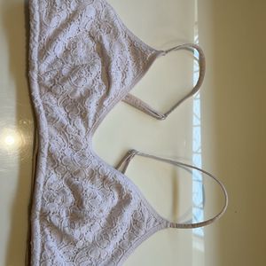 H&M White Lace Bralette/Bra , Size-M