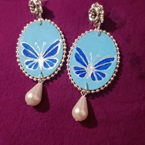 Butterfly Hand-painted Earrings