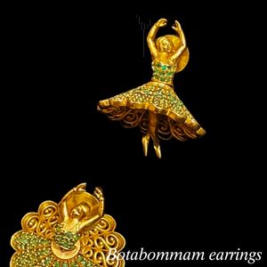 Dancing Doll Earrings 1 Gm Gold Plated