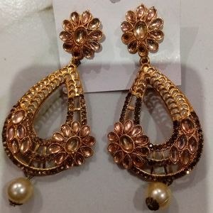 Golden Hanging Earrings