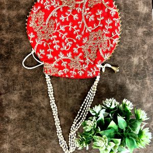 Festival Season Offer Women’s Red Potli Bag😍❤️