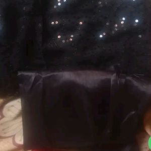 Sequins Black Saree