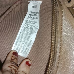 Miniso Brown Sling Bag