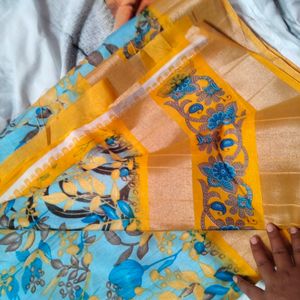 New Chendri Silk Saree Not used