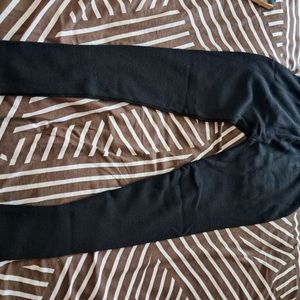 Black Warm Legging For Ladies