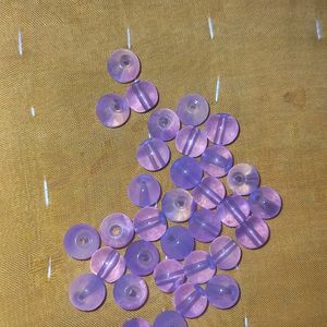 Purple Transparent Beads