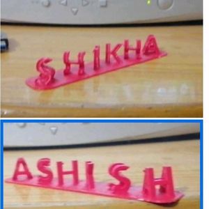 3d Your Own Names Showcase.. Keyring