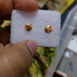 new gold plate earings