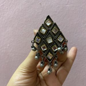 Oxidized Statement Ring