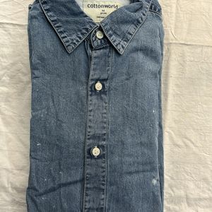 Designer denim shirt - Rarely Wore -M -Size